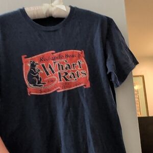 Ebbets Field Flannels Blue Wharf Rats Tee